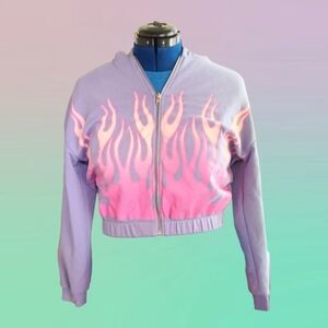 NGOrder Speed Demon Purple Crop Hoodie